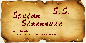 Stefan Simenović vizit kartica